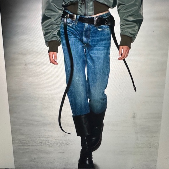 R13 Denim - R13 Axl Leather Cuff Straight Leg Jeans Size 31🌸